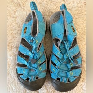 Keen Newport H2 Sandals Womens Size 7.5 Shoes Waterproof Blue Hiking Slingback